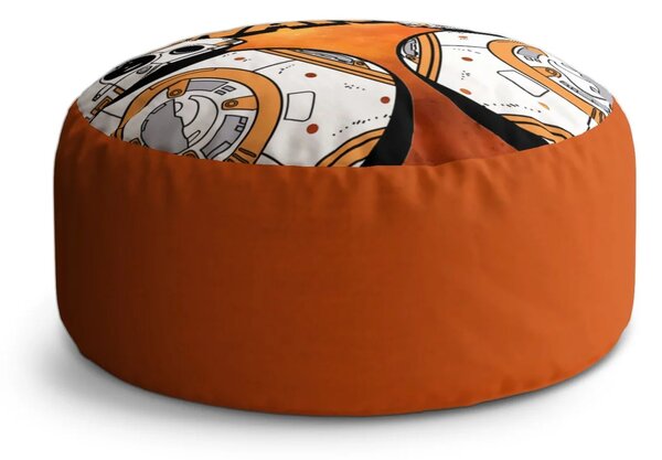 Sablio Taburet Circle Star Wars Ohnivé pozadí: 38x48 cm