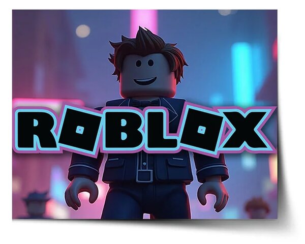 Sablio Plakát ROBLOX Neonové město - 60x40 cm