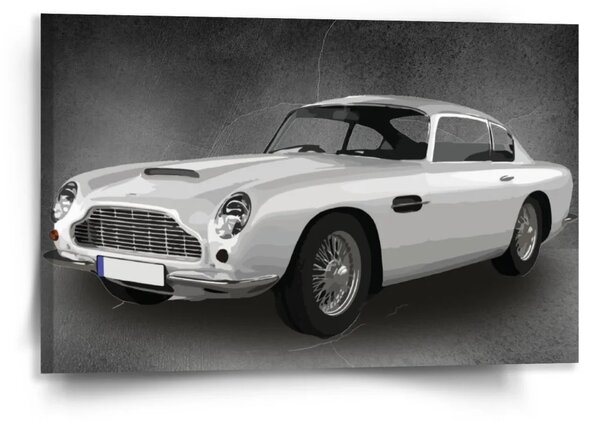 Sablio Obraz Aston Martin Tmavé pozadí - 120x80 cm