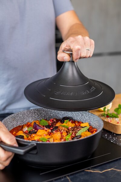 Tajine 28 cm MasterClass LightWeight 5 l indukční nepřilnavý černý MCMCTAGINE28