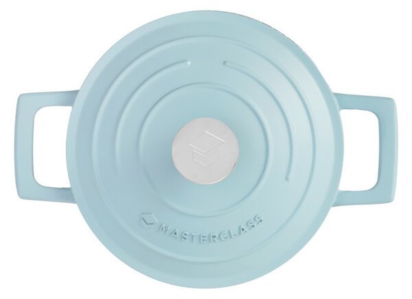 Hrnec 20 cm 2,5 l MasterClass LightWeight nepřilnavý indukční pastelově modrý MCMCRD16SKY