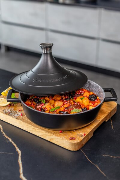 Tajine 28 cm MasterClass LightWeight 5 l indukční nepřilnavý černý MCMCTAGINE28