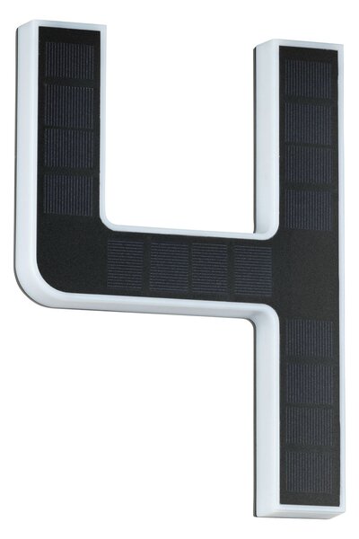 Paulmann 79845 solární domovní číslo 4 s vyměnitelnou baterií LED 0,2W 3000K, výška 23cm, IP44