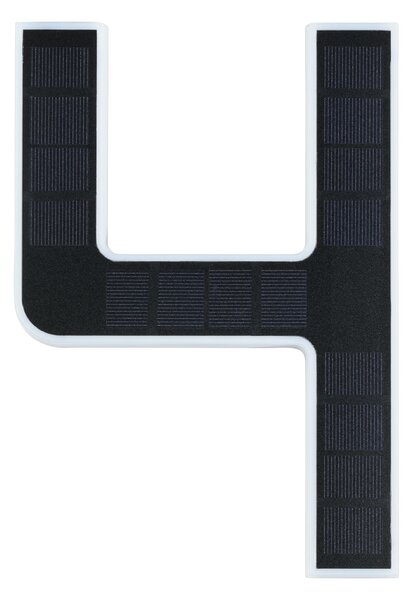 Paulmann 79845 solární domovní číslo 4 s vyměnitelnou baterií LED 0,2W 3000K, výška 23cm, IP44