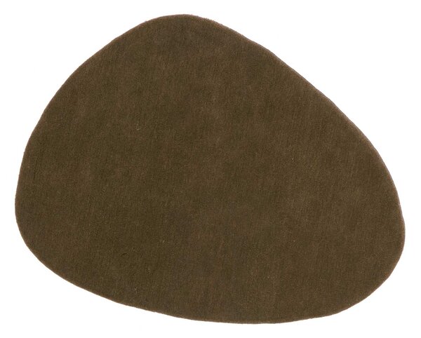 Nanimarquina Vlněný koberec Stones a Little Stones Tvar: Little Stone 7 – 70×80 cm, světle šedá