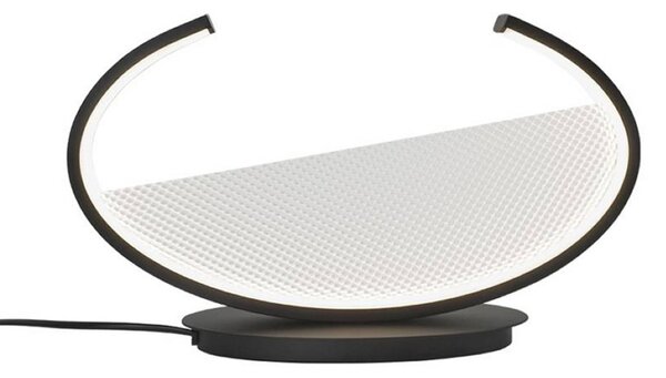 Viokef LED stolní lampa Adele, výška 22 cm, černá, kov, Černá, Obývací pokoj / jídelna, Hliník, Moderní