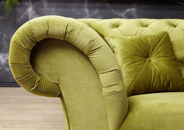 Pohovka 3M green Chesterfield Preston