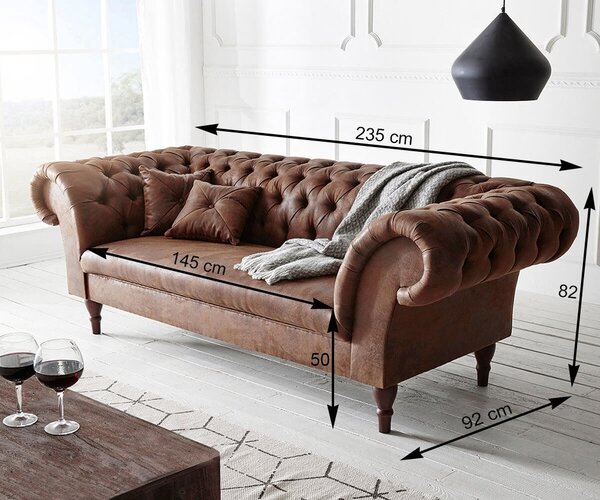 Pohovka 3M Chesterfield Preston
