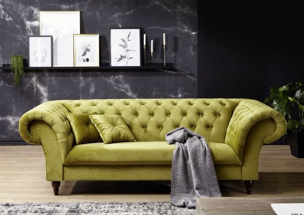 Pohovka 3M green Chesterfield Preston