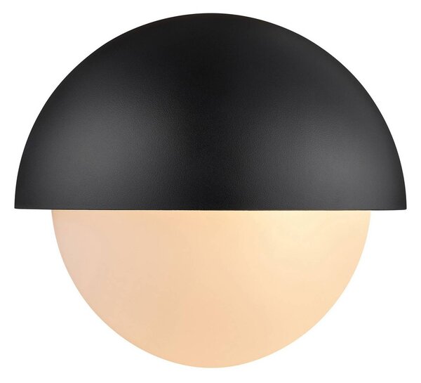 Nordlux Venkovní nástěnné svítidlo Scorpius Maxi Round, černé, plast, stmívatelný, Černá, Plast, Nástěnné svítidlo