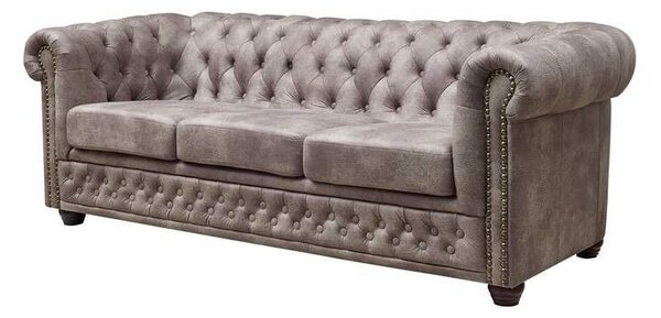 Pohovka 3M Silver Chesterfield Oxford