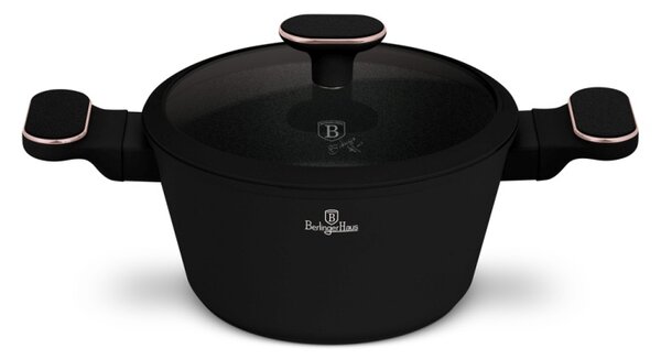 Kastrol s titanovým povrchem a poklicí 20 cm Black Rose Collection
