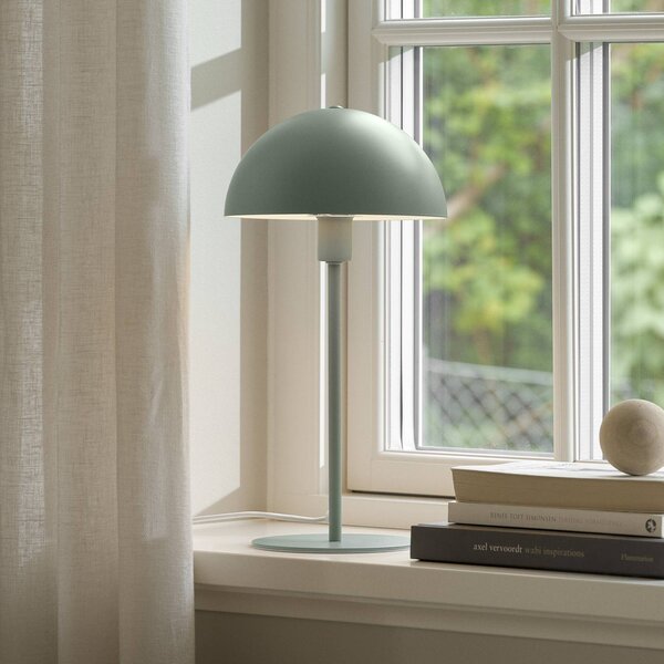 Nordlux Stolní lampa Ellen 20, prachově zelená, kov, objímka E14, Zelená, Obývací pokoj / jídelna, kov, Skandinávský