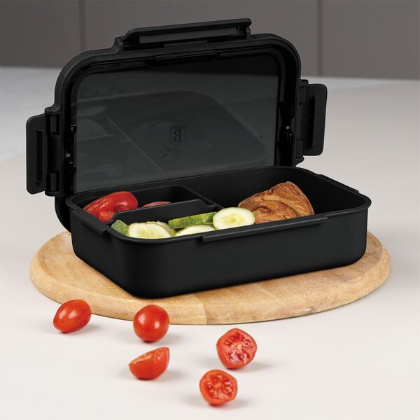 Přenosný box na svačinu dělený 1,3 l Matte Black Collection