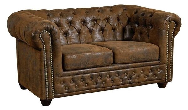Pohovka 2M brown Chesterfield Oxford