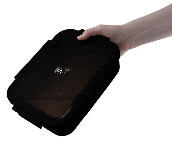 Přenosný box na svačinu dělený 1,3 l Matte Black Collection