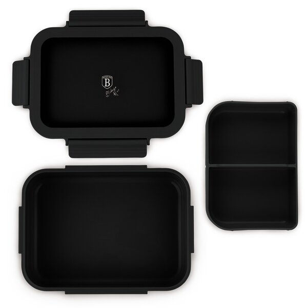 Přenosný box na svačinu dělený 1,3 l Matte Black Collection