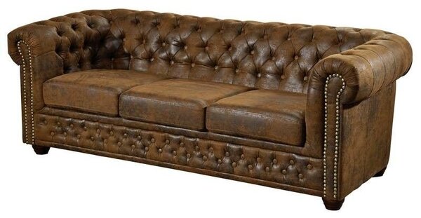 Pohovka Chesterfield Oxford 3+2+1 gobi