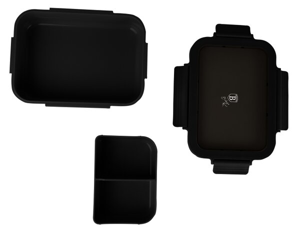 Přenosný box na svačinu dělený 1,3 l Matte Black Collection