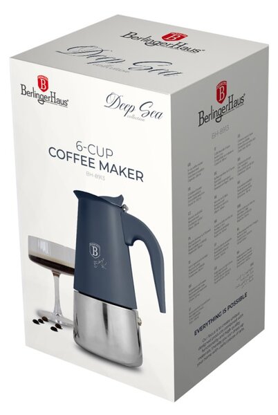 Moka konvička indukce 6 šálků Deep Sea Collection