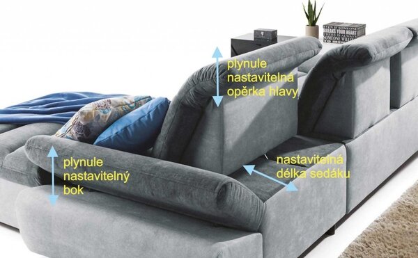 Roma Armrest rohová sedací souprava