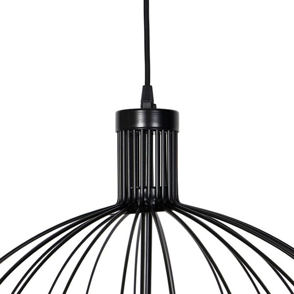 Závěsné designové svítidlo do obývacího pokoje Wirren 60 Nero (LMD)