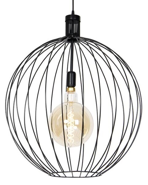 Závěsné designové svítidlo do obývacího pokoje Wirren 60 Nero (LMD)