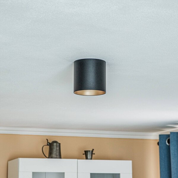 Nowodvorski Lighting Downlight Point Tone, černá/zlatá, stmívatelný, Černá, Obývací pokoj / jídelna, kov, Moderní