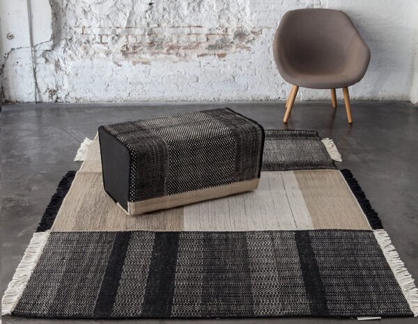 Nanimarquina Koberec Tres Black Rozměr: 170x240 cm