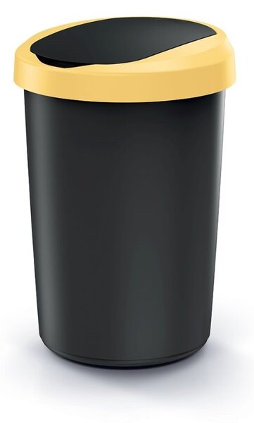 Prosperplast Odpadkový koš COMPACTO 40 L černý/žlutý