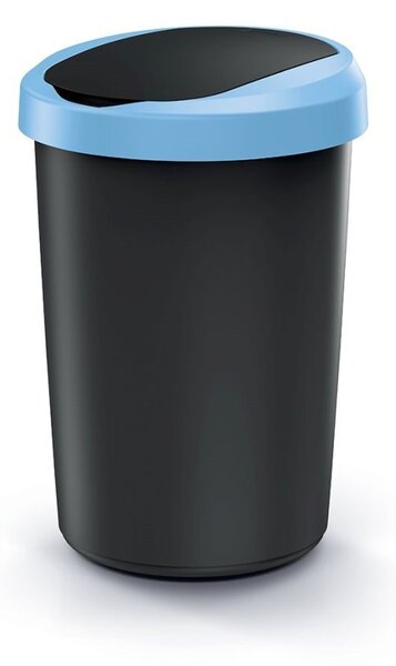 Prosperplast Odpadkový koš COMPACTO 40 L černý/světle modrý