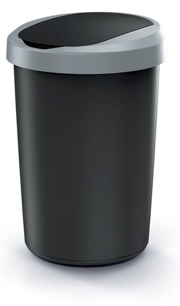 Prosperplast Odpadkový koš COMPACTO 40 L černý/světle šedý