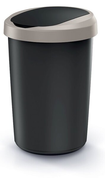Prosperplast Odpadkový koš COMPACTO 40 L černý/hnědý