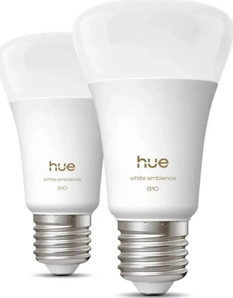 SADA 2x LED Stmívatelná žárovka Philips Hue WHITE E27/7W/230V 2700K