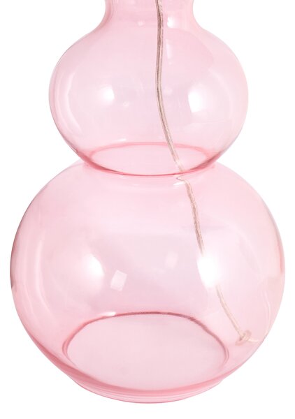 Stolní lampa SENGWA Sklo Růžová
