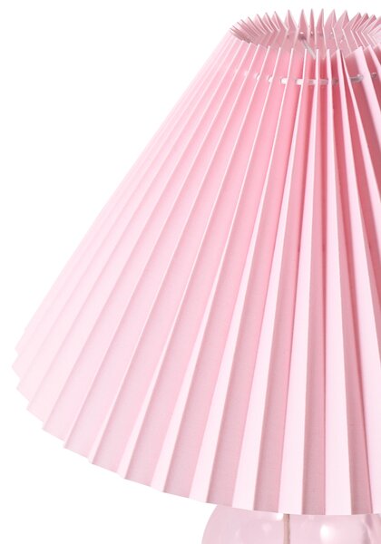 Stolní lampa SENGWA Sklo Růžová