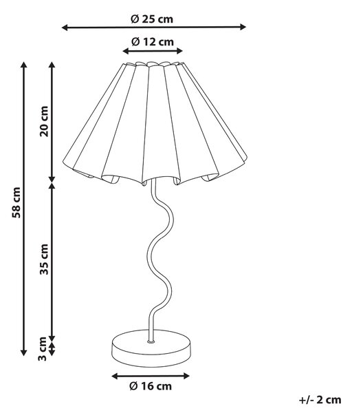 Stolní lampa MASUMU Růžová
