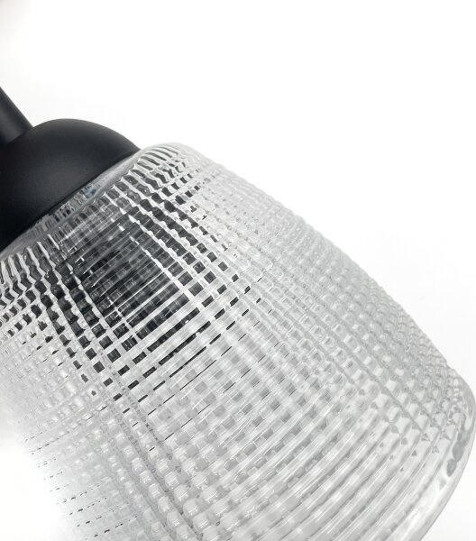 Lustr na lanku LEANDRA 5xE27/15W/230V dub/černá