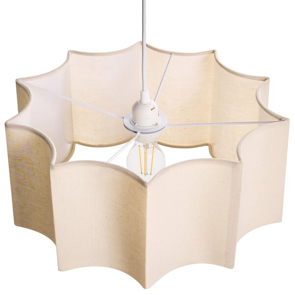 Závěsná lampa LUENHA Kov Béžová