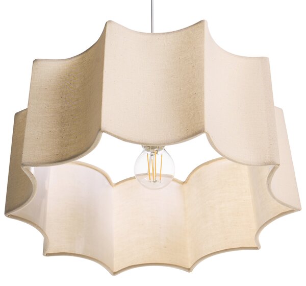 Závěsná lampa LUENHA Kov Béžová