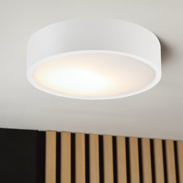 Stropní svítidlo NATURAL 1xE27/15W/230V pr. 27,5 cm borovice/bílá