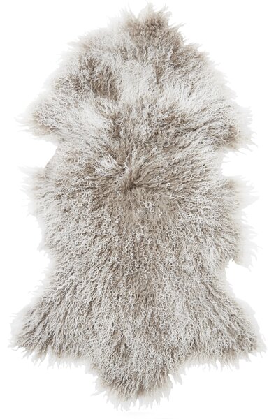 Skinnwille Home Collection Tibetská kožešina béžová Snowtop, 95x55 cm