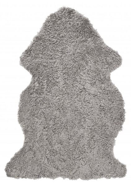 Skinnwille Home Collection Kudrnatá australská kožešina Curly, přírodní šedá, 95x60 cm