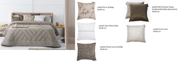 Textil Antilo Povlak na polštář Arine Lino, lněná Rozměr: 45x45 cm
