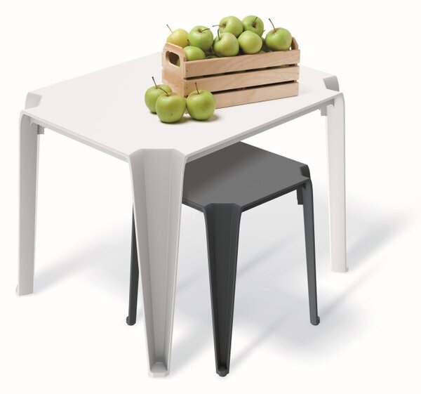 Prosperplast Zahradní odkládací stolek Lotties 39,6x39,6x46,5 cm grafitový