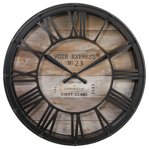 Vintage hodiny Voie Express průměr 39cm