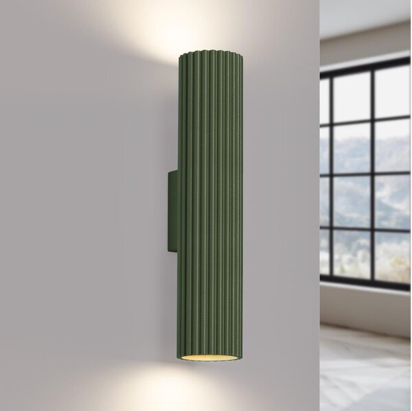 Brilagi - LED Nástěnné svítidlo CRESTO 2xGU10/10W/230V 30 cm zelená
