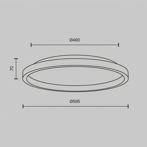 Maytoni LED stropní svítidlo Orign, Ø 60 cm, černé, kov/kámen, Černá, Obývací pokoj / jídelna, kov, Moderní