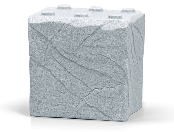Prosperplast Sud na dešťovou vodu Stones Block 400 l tmavě šedý