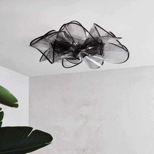 Slamp Étoile Ceiling LED stropní světlo, černá, stmívatelný, Černá, Obývací pokoj / jídelna, Plast, Design
